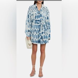 Keiko Tie-Dye Cotton Shirt Dress